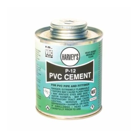 Harvey Tool HEAVY DUTY LOW VOC PVC SOLVENT CEMENT, 1 GAL CAN, LIQUID, CLEAR, 094 018240
